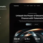 Tokematic – Crypto Defi Launch Elementor Template Kit
