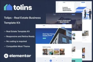 Mua Tolips - Real Estate Business Elementor Template Kit giá rẻ