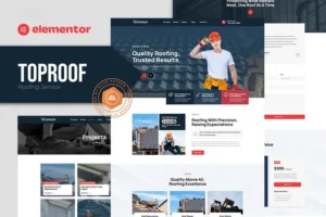 Mua Toproof - Roofing Service Elementor Template Kit giá rẻ