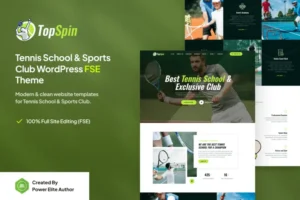 Mua TopSpin – Tennis School & Sports Club WP Theme giá rẻ