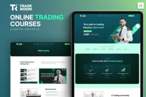 Mua Traderoom - Online trading courses Elementor Template Kit giá rẻ