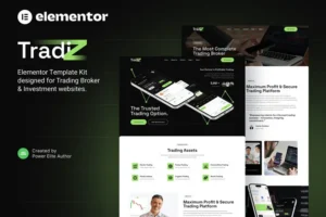 Mua Tradiz – Trading Broker & Investment Elementor Template Kit giá rẻ
