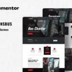 Transbus – Bus Charter Service Elementor Template Kit