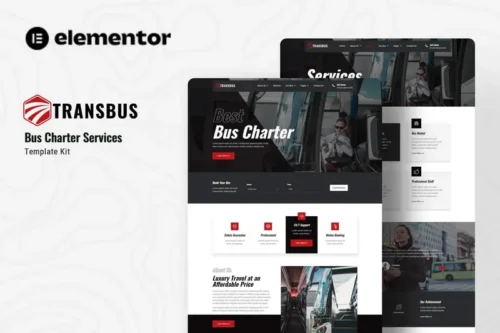 Mua Transbus - Bus Charter Service Elementor Template Kit giá rẻ