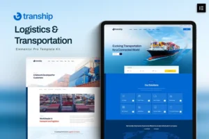 Mua Tranship - Logistics & Transportation Services Elementor Template Kit giá rẻ