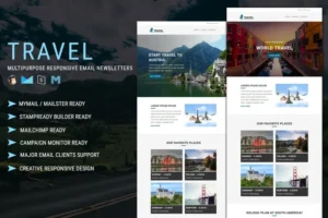 Mua Travel - Multipurpose Responsive Email Template giá rẻ