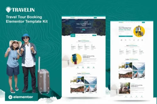 Mua Travelin - Travel Tour Booking Elementor Template Kit giá rẻ