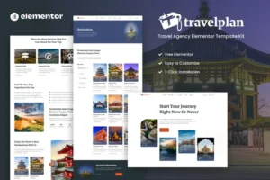 Mua Travelplan - Tour & Travel Agency Elementor Template Kits giá rẻ
