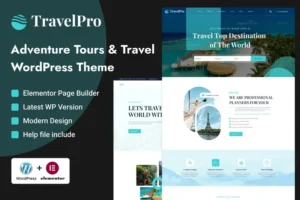 Mua TravelPro - Tours & Travel Agency WordPress Theme giá rẻ