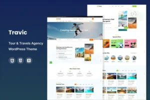 Mua Travic - Tour & Travels Agency WordPress Theme giá rẻ