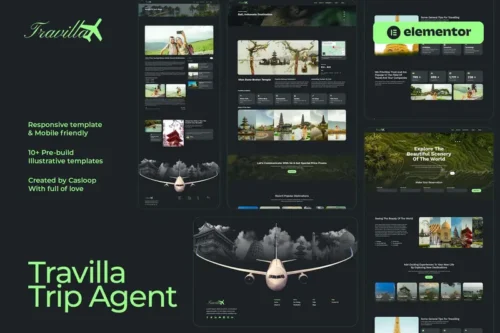 Mua Travilla - Travel & Accommodation Elementor Template Kit giá rẻ