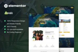 Mua Trevalo - Travel & Tour Agency Elementor Pro Template Kit giá rẻ