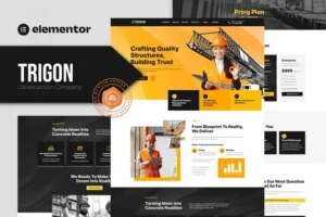 Mua Trigon - Construction Elementor Template Kit giá rẻ