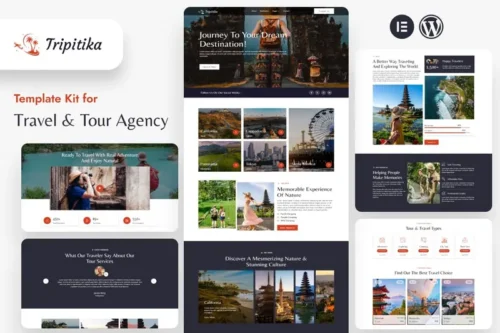 Mua Tripitika – Tourism & Travel Agency Elementor Template Kit giá rẻ