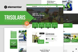 Mua Trisolaris - Solar & Renewable Energy Elementor Template Kit giá rẻ
