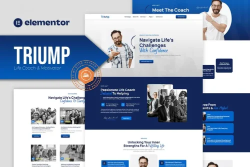 Mua Triump - Life Coach & Motivator Elementor Template Kit giá rẻ
