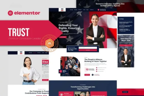 Mua Trust - Political Candidate Leader Elementor Template Kit giá rẻ