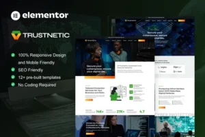 Mua Trustnetic - Cyber Security Services Elementor Pro Template Kit giá rẻ