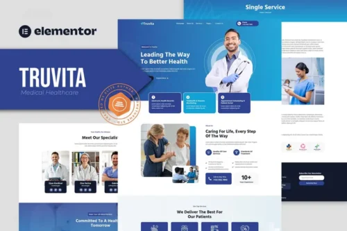 Mua Truvita - Medical Healthcare Elementor Template Kit giá rẻ