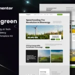 Tugreen – Green Energy & Technology Company Elementor Template Kit