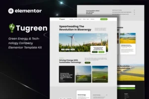 Mua Tugreen - Green Energy & Technology Company Elementor Template Kit giá rẻ