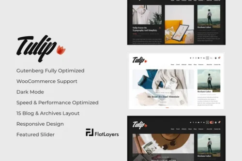 Mua Tulip - Responsive WordPress Blog Theme giá rẻ