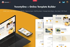 Mua TwentyOne - Creative Portfolio Email + Builder giá rẻ