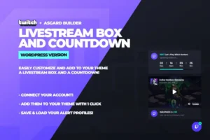 Mua Twitch LiveStream Box and Countdown Plugin giá rẻ