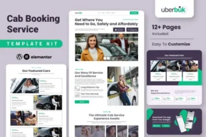 Mua Uberbuk – Taxi Company & Online Cab Service Elementor Template Kit giá rẻ
