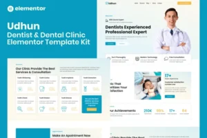Mua Udhun - Dentist & Dental Clinic Elementor Pro Template Kit giá rẻ