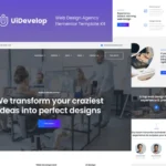 UiDevelop – Web Design Agency Elementor Pro Template Kit