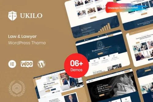 Mua Ukilo - Law & Lawyer WordPress Theme giá rẻ