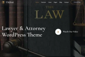 Mua Ukilvai - Lawyer & Attorney WordPress Theme giá rẻ