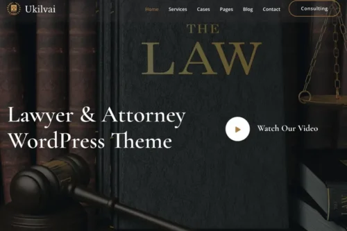 Mua Ukilvai - Lawyer & Attorney WordPress Theme giá rẻ