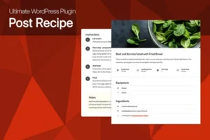 Mua Ultimate Post Recipe Plugin for WordPress giá rẻ