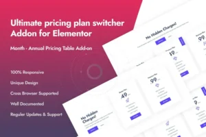 Mua Ultimate Pricing Plan Switcher Addon for Elementor giá rẻ