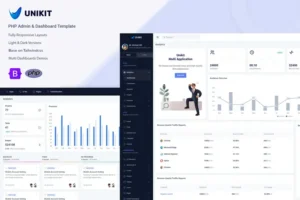 Mua Unikit - PHP Admin & Dashboard Template giá rẻ