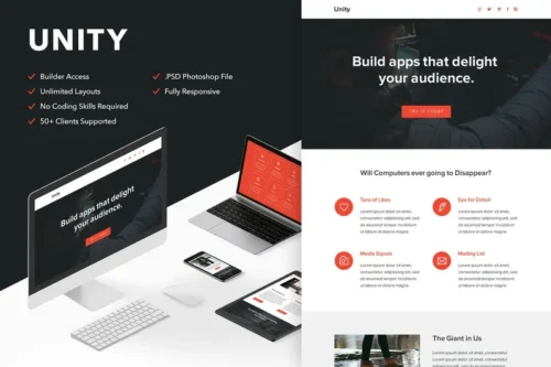 Mua Unity - Responsive Email + Themebuilder Access giá rẻ