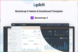 Mua Upbit - Bootstrap Admin & Dashboard UI Kit giá rẻ