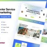 Upcall – Call Center Service & Telemarketing Elementor pro Template Kit