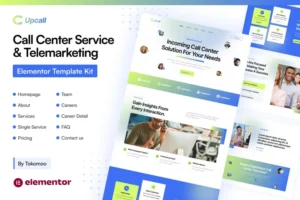 Mua Upcall - Call Center Service & Telemarketing Elementor pro Template Kit giá rẻ