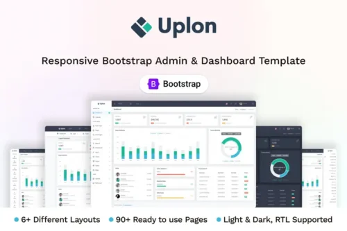 Mua Uplon - Admin & Dashboard Template giá rẻ
