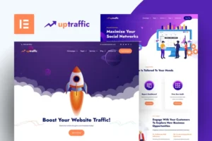 Mua Uptraffic - Digital Marketing Agency Elementor Pro Template Kit giá rẻ