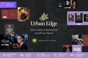 Mua Urban Edge - Barbershop & Tattoo Studio Theme giá rẻ