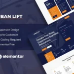 UrbanLift – Moving Company Service Elementor Template Kit
