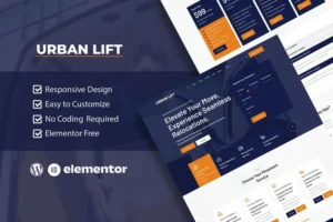 Mua UrbanLift - Moving Company Service Elementor Template Kit giá rẻ