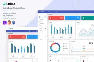 Mua Urora - Material Design Admin Dashboard Template giá rẻ