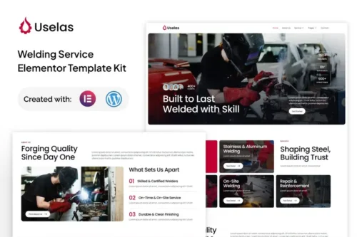 Mua Uselas - Welding Service Elementor Template Kit giá rẻ