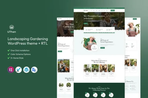 Mua Uthan - Landscaping Gardening WordPress theme giá rẻ