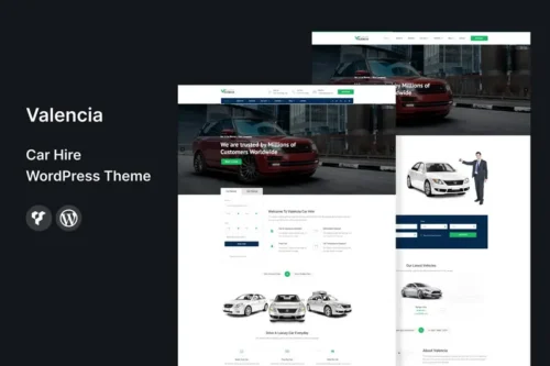 Mua Valencia - Car Hire WordPress Theme giá rẻ